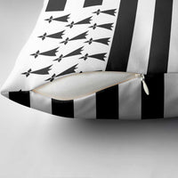 Brittany Flag Style Pillow Cover Kentoch Mervel Eget Bezan Saotret - Wonder Print Shop