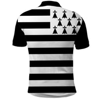 Brittany Flag Style Polo Shirt Kentoch Mervel Eget Bezan Saotret - Wonder Print Shop