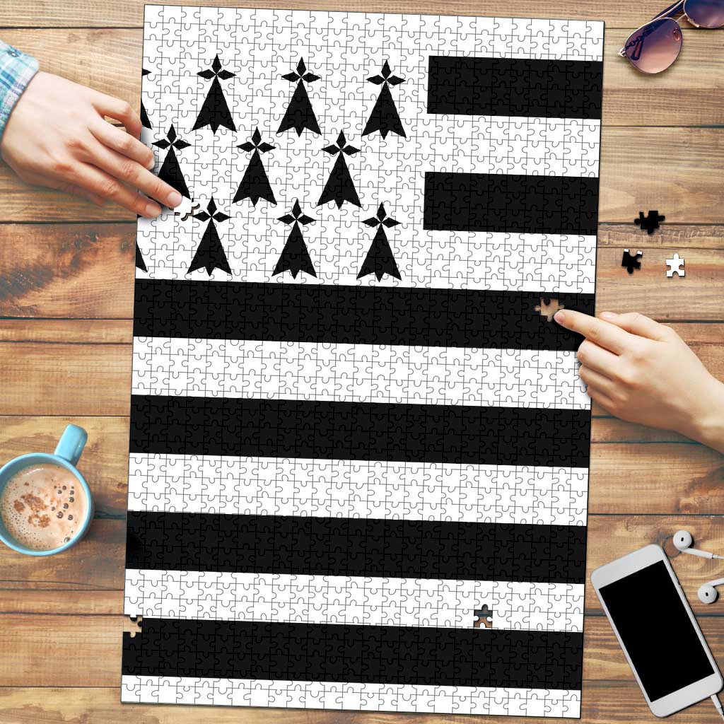 Brittany Flag Style Puzzle Kentoch Mervel Eget Bezan Saotret - Wonder Print Shop