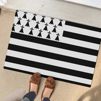 Brittany Flag Style Rubber Doormat Kentoch Mervel Eget Bezan Saotret - Wonder Print Shop