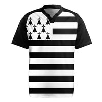 Brittany Flag Style Rugby Jersey Kentoch Mervel Eget Bezan Saotret - Wonder Print Shop