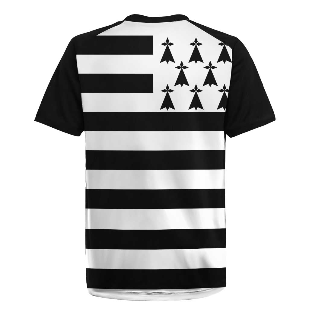 Brittany Flag Style Rugby Jersey Kentoch Mervel Eget Bezan Saotret - Wonder Print Shop