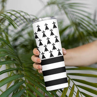Brittany Flag Style Skinny Tumbler Kentoch Mervel Eget Bezan Saotret - Wonder Print Shop