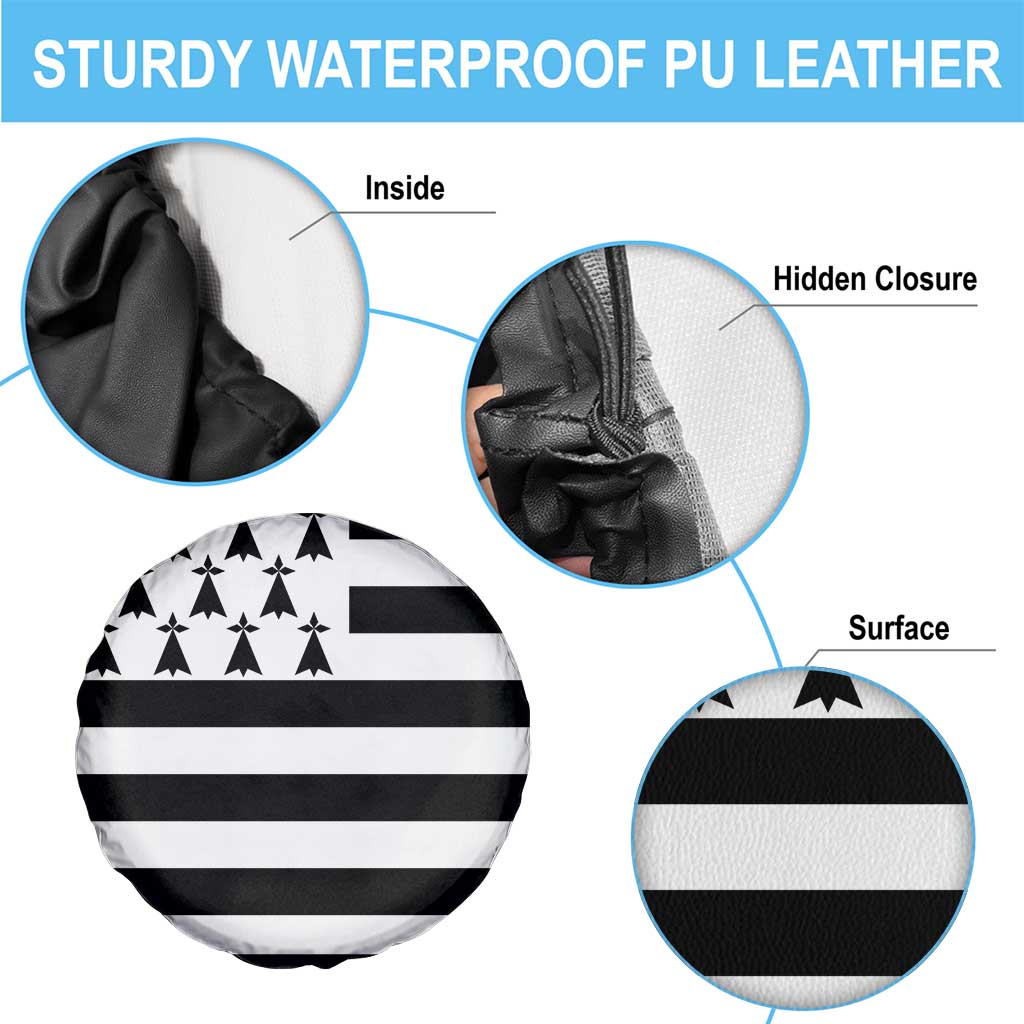 Brittany Flag Style Spare Tire Cover Kentoch Mervel Eget Bezan Saotret - Wonder Print Shop