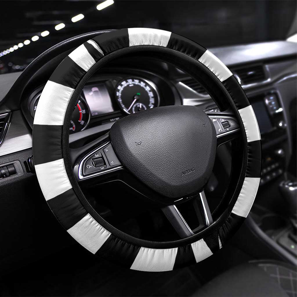 Brittany Flag Style Steering Wheel Cover Kentoch Mervel Eget Bezan Saotret - Wonder Print Shop