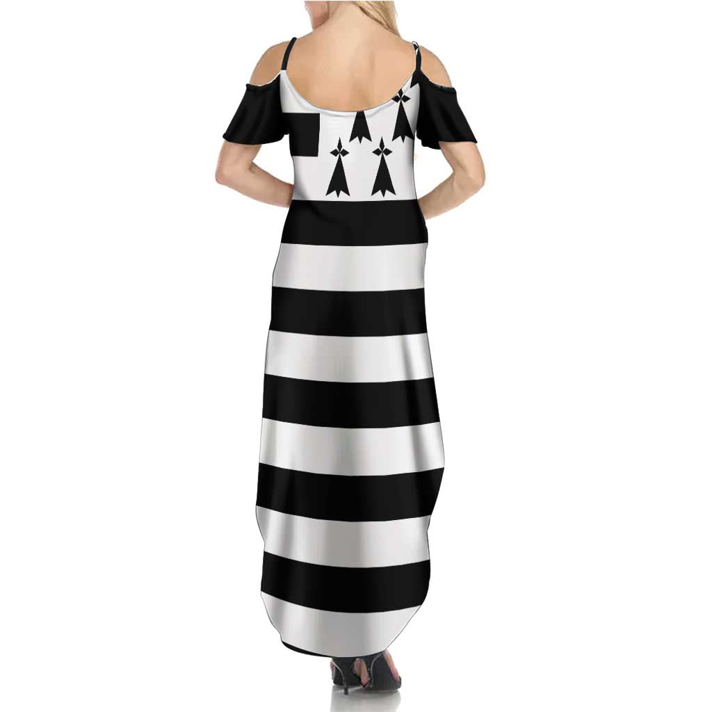 Brittany Flag Style Summer Maxi Dress Kentoch Mervel Eget Bezan Saotret - Wonder Print Shop