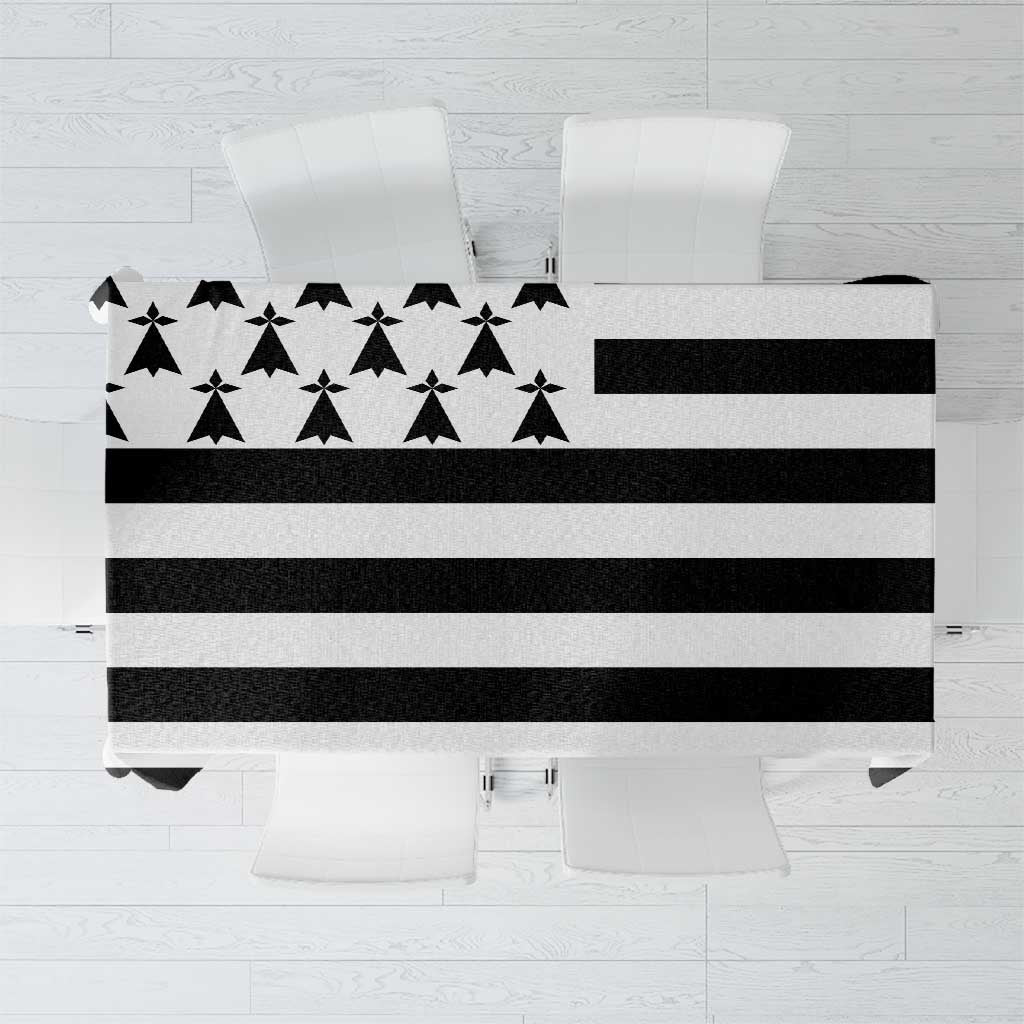 Brittany Flag Style Tablecloth Kentoch Mervel Eget Bezan Saotret - Wonder Print Shop