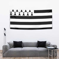 Brittany Flag Style Tapestry Kentoch Mervel Eget Bezan Saotret - Wonder Print Shop