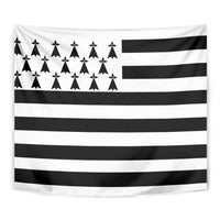 Brittany Flag Style Tapestry Kentoch Mervel Eget Bezan Saotret - Wonder Print Shop