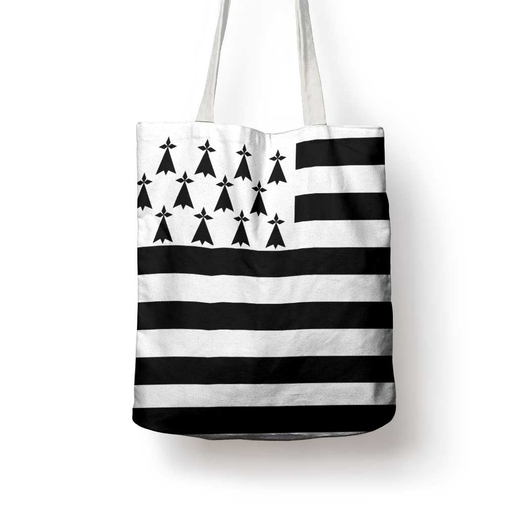 Brittany Flag Style Tote Bag Kentoch Mervel Eget Bezan Saotret - Wonder Print Shop