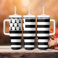 Brittany Flag Style Tumbler With Handle Kentoch Mervel Eget Bezan Saotret - Wonder Print Shop