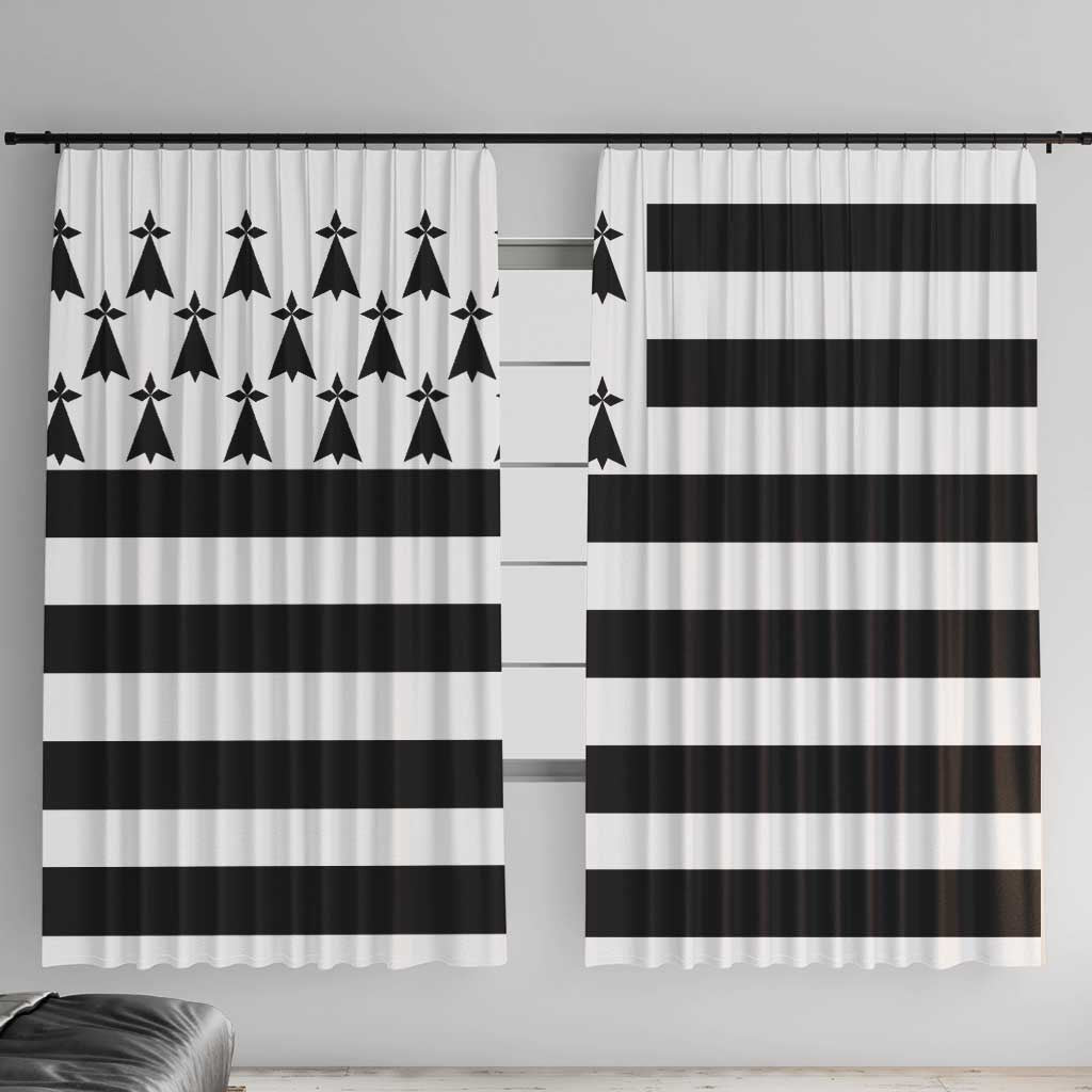 Brittany Flag Style Window Curtain Kentoch Mervel Eget Bezan Saotret - Wonder Print Shop