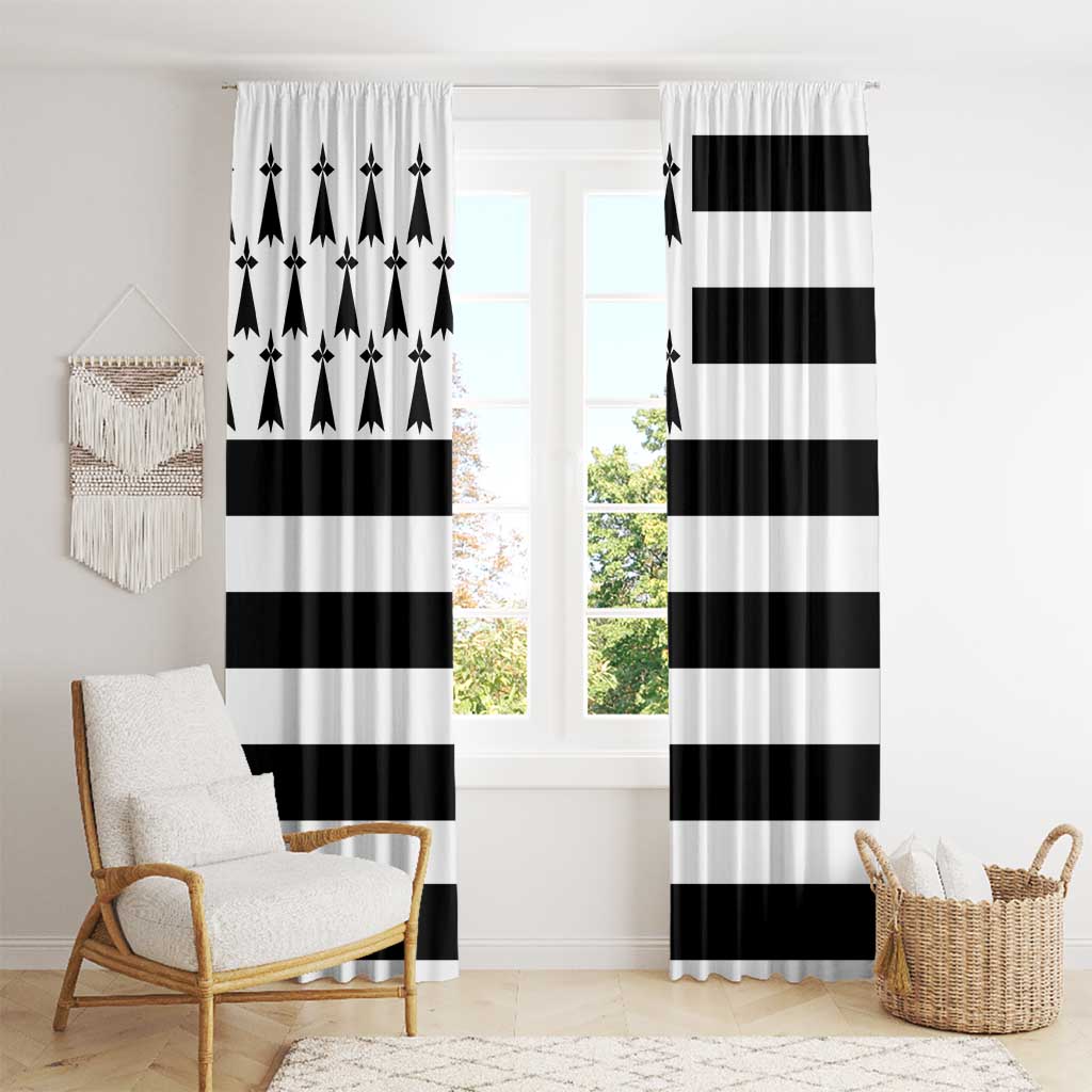Brittany Flag Style Window Curtain Kentoch Mervel Eget Bezan Saotret - Wonder Print Shop
