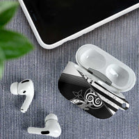 Brittany Ermine Celtic AirPods Case Black Celtic Triskels - Wonder Print Shop