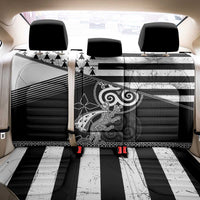 Brittany Ermine Celtic Back Car Seat Cover Black Celtic Triskels - Wonder Print Shop