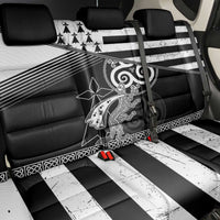 Brittany Ermine Celtic Back Car Seat Cover Black Celtic Triskels - Wonder Print Shop