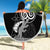 Brittany Ermine Celtic Beach Blanket Black Celtic Triskels - Wonder Print Shop