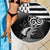 Brittany Ermine Celtic Beach Blanket Black Celtic Triskels - Wonder Print Shop