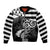 Brittany Ermine Celtic Bomber Jacket Black Celtic Triskels - Wonder Print Shop