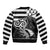 Brittany Ermine Celtic Bomber Jacket Black Celtic Triskels - Wonder Print Shop