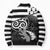Brittany Ermine Celtic Bomber Puffer Jacket Black Celtic Triskels - Wonder Print Shop