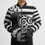 Brittany Ermine Celtic Bomber Puffer Jacket Black Celtic Triskels - Wonder Print Shop