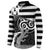 Brittany Ermine Celtic Button Sweatshirt Black Celtic Triskels - Wonder Print Shop