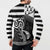Brittany Ermine Celtic Button Sweatshirt Black Celtic Triskels - Wonder Print Shop