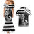 Brittany Ermine Celtic Couples Matching Mermaid Dress and Hawaiian Shirt Black Celtic Triskels - Wonder Print Shop