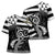 Brittany Ermine Celtic Cross Shoulder Shirt Black Celtic Triskels - Wonder Print Shop