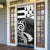 Brittany Ermine Celtic Door Cover Black Celtic Triskels - Wonder Print Shop