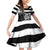 Brittany Ermine Celtic Family Matching Off Shoulder Short Dress and Hawaiian Shirt Black Celtic Triskels - Wonder Print Shop