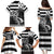 Brittany Ermine Celtic Family Matching Puletasi and Hawaiian Shirt Black Celtic Triskels - Wonder Print Shop