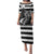 Brittany Ermine Celtic Family Matching Puletasi and Hawaiian Shirt Black Celtic Triskels - Wonder Print Shop