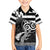 Brittany Ermine Celtic Family Matching Puletasi and Hawaiian Shirt Black Celtic Triskels - Wonder Print Shop