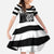 Brittany Ermine Celtic Family Matching Summer Maxi Dress and Hawaiian Shirt Black Celtic Triskels - Wonder Print Shop