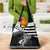 Brittany Ermine Celtic Grocery Bag Black Celtic Triskels - Wonder Print Shop