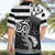 Brittany Ermine Celtic Hawaiian Shirt Black Celtic Triskels - Wonder Print Shop