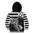 Brittany Ermine Celtic Kid Hoodie Black Celtic Triskels - Wonder Print Shop