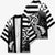 Brittany Ermine Celtic Kimono Black Celtic Triskels - Wonder Print Shop