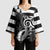 Brittany Ermine Celtic Kimono Sleeve Blouse Black Celtic Triskels - Wonder Print Shop