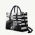 Brittany Ermine Celtic Leather Bag Black Celtic Triskels - Wonder Print Shop
