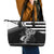 Brittany Ermine Celtic Leather Tote Bag Black Celtic Triskels - Wonder Print Shop