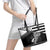 Brittany Ermine Celtic Leather Tote Bag Black Celtic Triskels - Wonder Print Shop