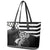 Brittany Ermine Celtic Leather Tote Bag Black Celtic Triskels - Wonder Print Shop
