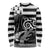 Brittany Ermine Celtic Long Sleeve Shirt Black Celtic Triskels - Wonder Print Shop