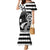 Brittany Ermine Celtic Mermaid Dress Black Celtic Triskels - Wonder Print Shop