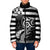 Brittany Ermine Celtic Padded Jacket Black Celtic Triskels - Wonder Print Shop