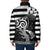 Brittany Ermine Celtic Padded Jacket Black Celtic Triskels - Wonder Print Shop
