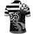 Brittany Ermine Celtic Polo Shirt Black Celtic Triskels - Wonder Print Shop
